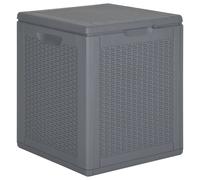 (90 L) vidaXL Garden Storage Box Outdoor Storage Box Patio Chest Case Box PP Rattan