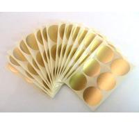 90 Labels, 33mm Diameter Round, Matt Gold, Colour Code Stickers, Self-Adhesive Sticky Coloured Dots