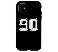 90 Number Ninety Team Sports Graphic Design Matching Varsity Case for iPhone 11