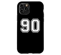 90 Number Ninety Team Sports Graphic Design Matching Varsity Case for iPhone 11 Pro