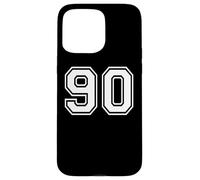 90 Number Ninety Team Sports Graphic Design Matching Varsity Case for iPhone 15 Pro Max