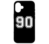 90 Number Ninety Team Sports Graphic Design Matching Varsity Case for iPhone 16