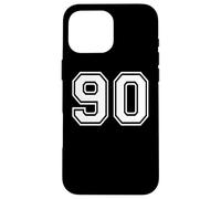 90 Number Ninety Team Sports Graphic Design Matching Varsity Case for iPhone 16 Pro Max
