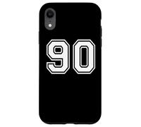90 Number Ninety Team Sports Graphic Design Matching Varsity Case for iPhone XR
