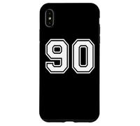 90 Number Ninety Team Sports Graphic Design Matching Varsity Case for iPhone XS Max