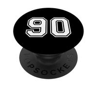 90 Number Ninety Team Sports Graphic Design Matching Varsity PopSockets Adhesive PopGrip