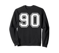 90 Number Ninety Team Sports Graphic Design Matching Varsity Sweatshirt