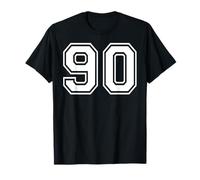 90 Number Ninety Team Sports Graphic Design Matching Varsity T-Shirt