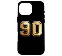 90 Number Ninety Team Sports Graphic Varsity Matching Case for iPhone 16 Pro Max
