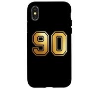 90 Number Ninety Team Sports Graphic Varsity Matching Case for iPhone X/XS