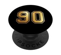 90 Number Ninety Team Sports Graphic Varsity Matching PopSockets Adhesive PopGrip