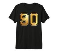 90 Number Ninety Team Sports Graphic Varsity Matching Premium T-Shirt