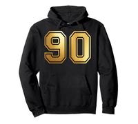 90 Number Ninety Team Sports Graphic Varsity Matching Pullover Hoodie