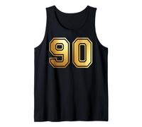90 Number Ninety Team Sports Graphic Varsity Matching Tank Top