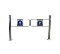 90° One-Way market Entrance, Automatic Closure Metal Ber, 1.2x1m (3.94x3.28ft) for Stores & Libes, Access Control Solut
