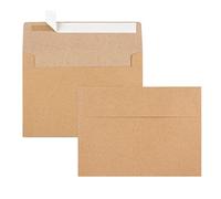 90 Packs 3.5x5 Envelopes for Invitations, A1 Invitation Envelopes, Brown Kraft Envelopes, Small Envelopes RSVP Envelopes for Weddings, Photos, Postcards, Greeting Cards, Mailing