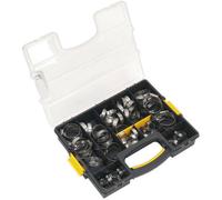 90 Pc Stainless Steel Hose Clip Assortment - 10 to 57mm - Externally Pressed