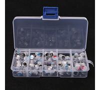 90 Pcs 10 Values Solid Capacitor Assorted Kit 2.5V-16V 100uF-1500uF with Box