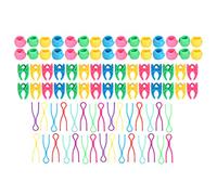 90 Pcs Bobbin Thread Holders, Silicone Color Thread Clips Holder Tool, Durable for Sewing Machine Spool Retaine, Sewing Bobbin Machine Accessories, Prevent Thread Unwinding and Knotting