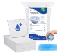 90 Pcs Commode Absorbent Pads for Bedside Toilet Chair Bucket, Commode Liners Pads, Disposable Bedside Commode Pads with Absorbent Gel, Portable Toilet Pads for Medical Care