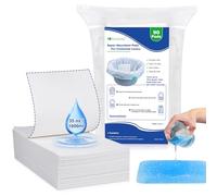 90 Pcs Commode Absorbent Pads for Bedside Toilet Chair Bucket, Commode Liners Pads, Disposable Bedside Commode Pads with Absorbent Gel, Portable Toilet Pads for Medical Care