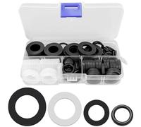 90 Pcs Hose Washer Tap Sealing Rings Set, Hose O Rings, Connector Washers Tap, Black Shower Hose Washer Rubber Seals, Nitrile Washers O Rings