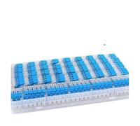 90 PCS/Kit Quick Home Wire Connectors Terminals 2/3/5 Pin Conductor With Lever Clamp Wiring Block Reusable Electrical Connectors IDGTTLDF(Blue 90PCS)