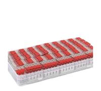 90 PCS/Kit Quick Home Wire Connectors Terminals 2/3/5 Pin Conductor With Lever Clamp Wiring Block Reusable Electrical Connectors IDGTTLDF(Red 90PCS)