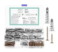 90 Pcs M4 Self Drilling Plasterboard Fixings Heavy Duty, Metal Plaster Board Wall Plugs and Screws Fixings, Drywall Hollow Cavity Wall Fixings Anchors Raw Plugs with Screws and Wall Plugs Set