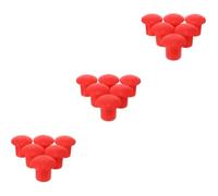 90 Pcs Red Plastic Mushroom Rebar Safety Cap Protective Cover 35mm