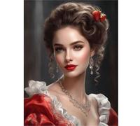 90 Piece Jigsaw Puzzles for Adults, Impossible Hard Difficult Challenging jigsaw puzzle 90 pieces adult Puzzles Classic Educational Games 25x20cm,European Aristocrat Lady