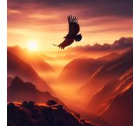 90 Piece Jigsaw Puzzles for Adults Sunrise Animals Eagles, Educational Games, Impossible Hard Difficult Challenging, Relaxation Jigsaw Puzzles for Adults 90 Pieces 11.8x11.8 inch