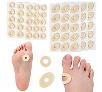 90 Pieces Corn Cushions, Soft Latex Foam Self Adhesive Callus Pads Corn Pad Anti Friction Reduce Foot and Heel Pain, 2 Models
