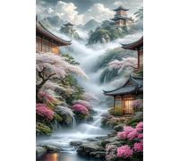 90 Pieces Puzzle For Adults Classical Loft Scenery Jigsaw Puzzles Teens Educational Toys Challenging puzzles for Wall Decor Gifts Finished Size: 25x20 cm