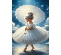 90 Pieces Puzzle For Adults Lovely Ballet Girl Jigsaw Puzzles Teens Educational Toys Challenging puzzles for Wall Decor Gifts Finished Size: 25x20 cm