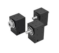 90° Right Angle Precision Commutator Reducer Hole/Shaft Output 40mm Servo Nema17 Stepper Motor Gearbox Corner(Dual Hole-8 Input,3 to 1)
