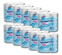 90 Rolls of Soft Inspirations Quilted 3 Ply Soft White Toilet Paper Roll
