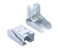 90°Self-Locking Hinge Leg Accessories，Table Leg Hinges Folding Locking, Bed Legs, Folding Workbenches, Etc.2 Pieces (Steel)