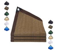 90% Shade Cloth for Garden 20x30ft Netting Shade Cover Rectangular Shade Sail Tarp for Patio Pergola Canopy Brown Color UV Protection