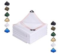 90% Shade Cloth Netting for Garden & Patio 5x35ft Rectangular Shade Sail Tarp Canopy Cover for Pergola Outdoor Use (White)