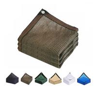 90% Shade Cloth - Sunshade Netting for Patio Deck Pergola & Backyard - 5ft to 50ft Options - Ideal for Dog Kennels & Camping - Brown 6.6ft x 8.25ft