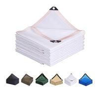 90% Shade Cloth - Tear Resistant Patio Sunshade 13.2ft x 29.7ftMesh for Deck Pergola Backyard Dog Kennel Camper Awning - White Available in 5ft to 50ft