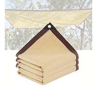90% Shade Cloth UV Resistant Sun Protection Netting Breathable Canopy for Gardens Greenhouses Various Sizes 2x2m/2x3m/3x4m/4x6m Beige Grommets Included