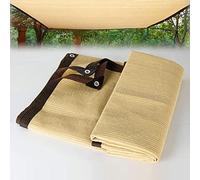 90% Shade Net Sun Shade Sail 1x2m 2x3m 3x4m 4x4m 6x8m Multi-Functional UV Protection Canopy Breathable for Garden Plants Greenhouse Barn Outdoor Roof with Grommets (Beige)