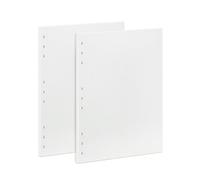 90 Sheets Planner Refill Paper 5mm Dotted Inserts Paper B5 9 Holes Binder Grid Notepaper for Filofax Bullet Journals Diary (255x180mm)