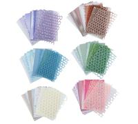 90 Sheets Textured Scrapbook Papers, 17.9x12.7cm/7x5in 6 Styles Assorted Collage Papers with Mesh Fabric for Scrapbooking Junk Journal Card Making Collage Art Craft Supplies