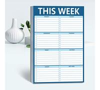 90 Sheets Weekly Planner, Magnetic Checklist Notepad with to Do Lists for Office or School, Dark Blue