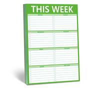 90 Sheets Weekly Planner, Magnetic Checklist Notepad with to Do Lists for Office or School, Grass Green