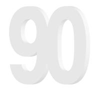 90 Sign 90th Birthday Decorations 90th Anniversary Decor 90 Number Letter Sign White Birthday Party Decoration Cheer to 90 Years Old Birthday Centerpieces for 90th Table Top Decor Free Standing