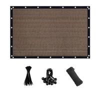 90% Sun Shade Cloth with Grommets - Mocha 3 4 5 6 7 8 9 10 12 15m Pergola Canopy Cover, UV Resistant Mesh Tarp for Garden Plants Greenhouse, Shade Net Patio Privacy Screen for Outdoor(5x6.5m)